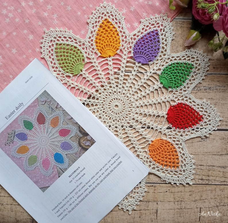 It's The Right Time To Crochet An Easter Egg Doily Centerpiece - 4 Designs!