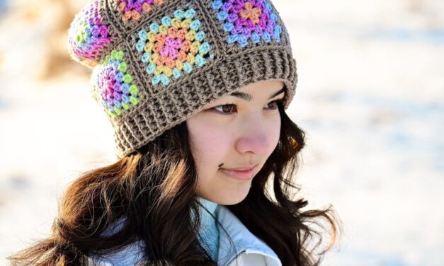 Crochet a ‘Granny’s Square Dance Slouchy’ Designed By Marken of The Hat and I