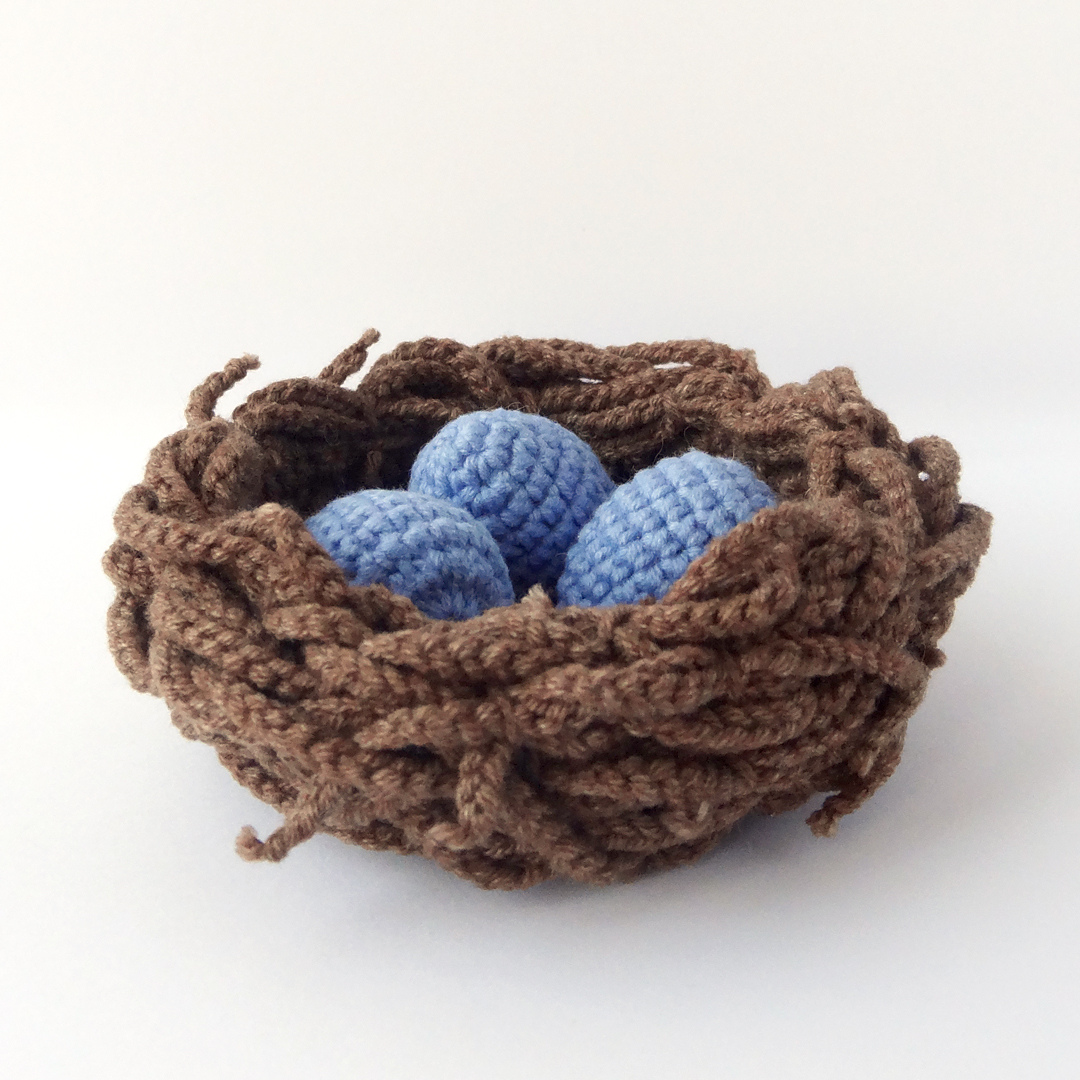 Crochet a Bird's Nest Pattern For Spring