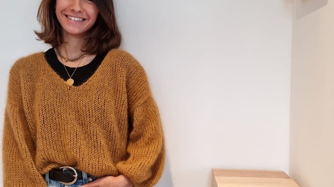 Knit a Casual Jumper Sweater Made With Mohair
