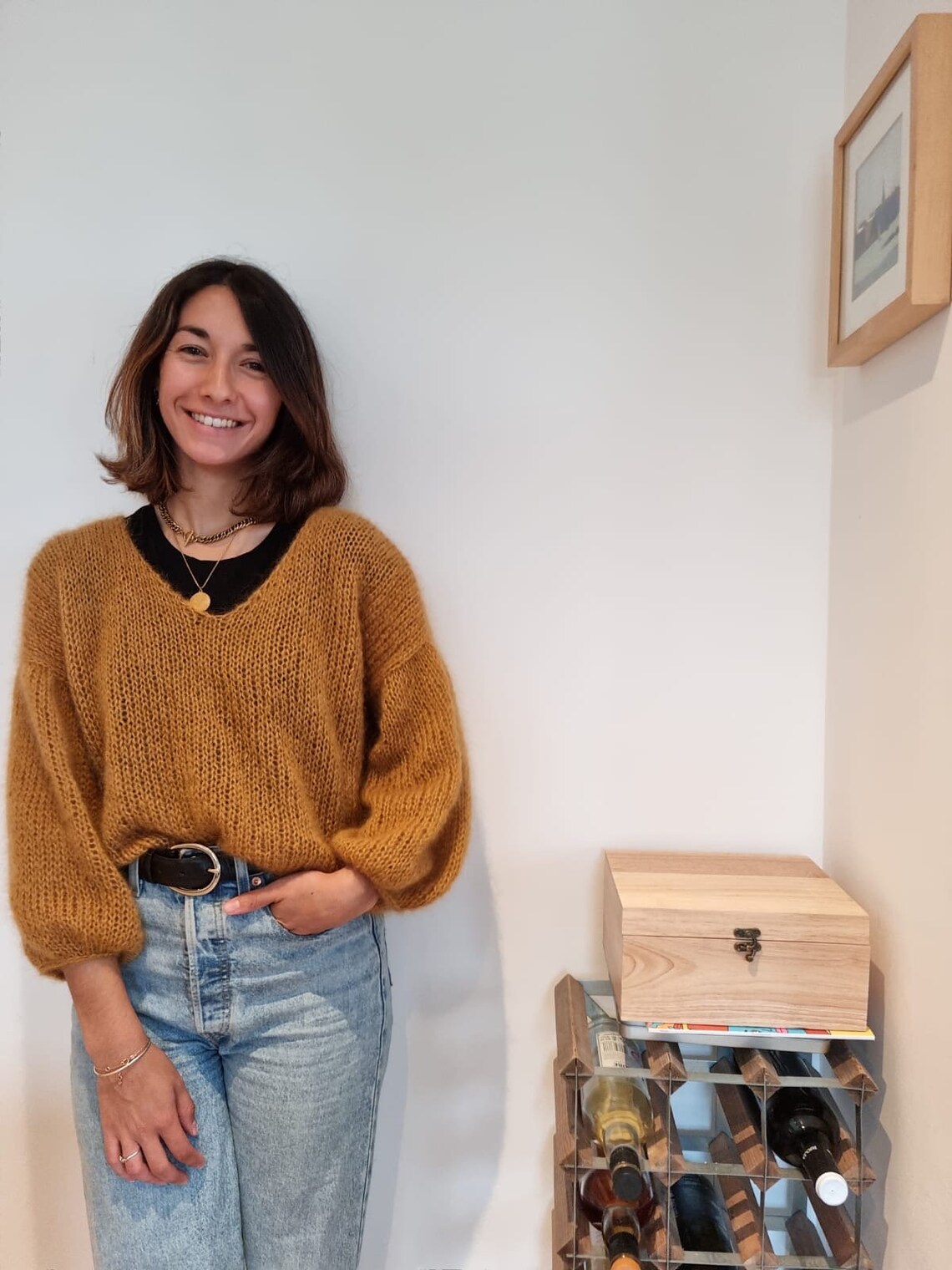 Knit a Casual Jumper Sweater Made With Mohair