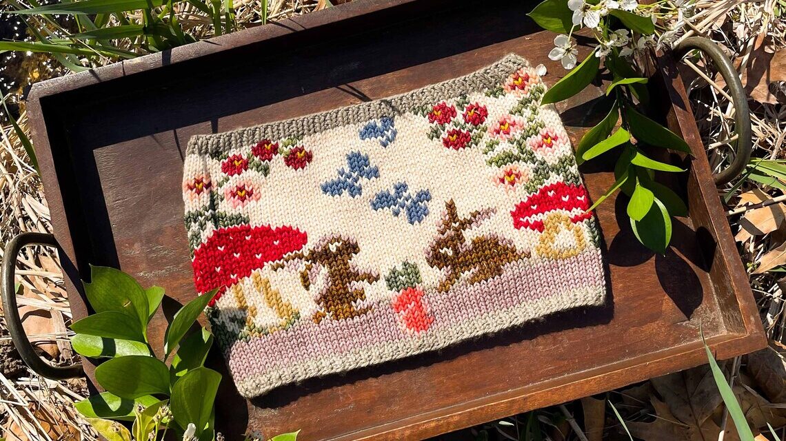 Pattern To Knit A Colorful Bunny Cowl For Spring