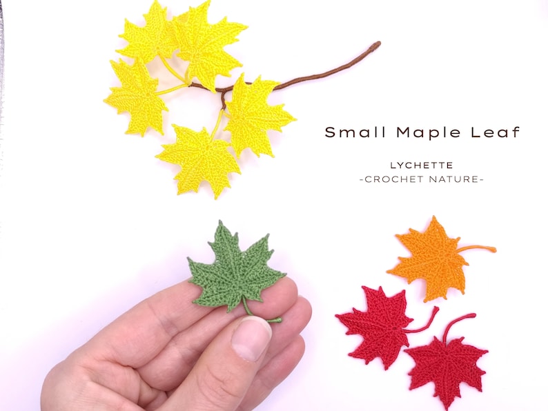 Crochet Pattern for Small Maple Leaf