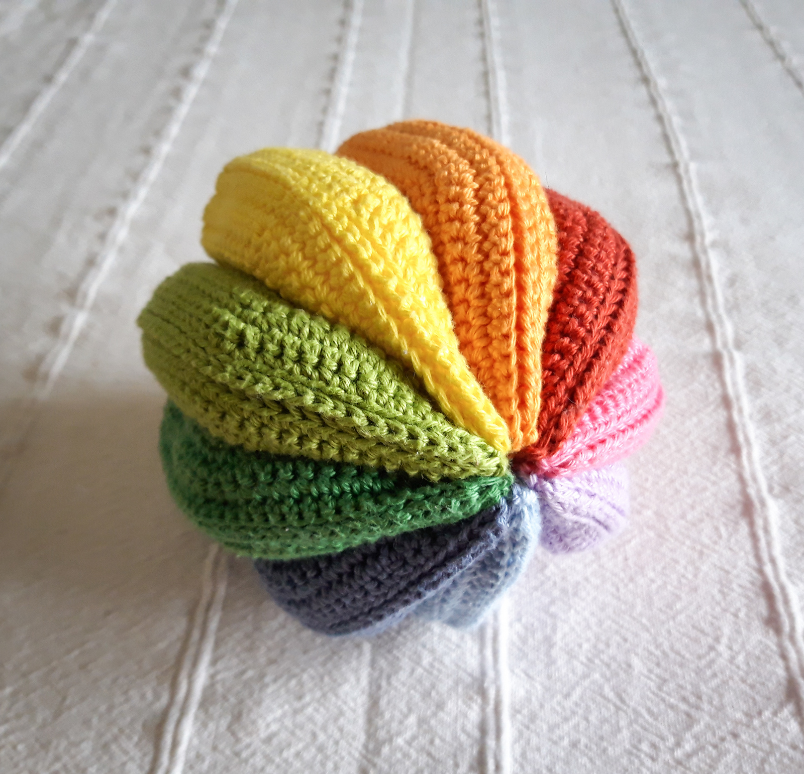 Free Pattern Alert: Crochet a Rainbow Ball by Lisa Witz