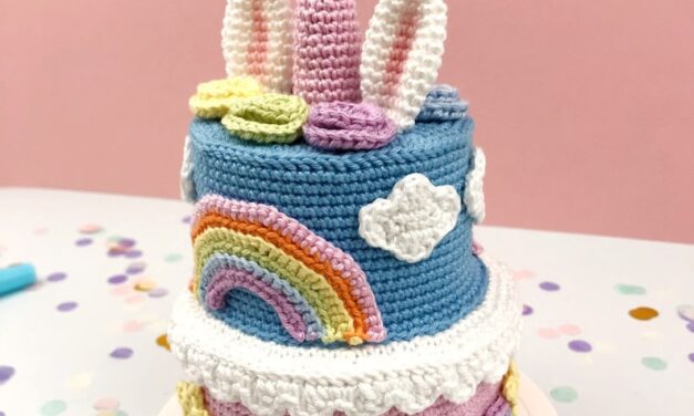 Celebrate An Upcoming Milestone and Crochet This Magic Birthday Cake