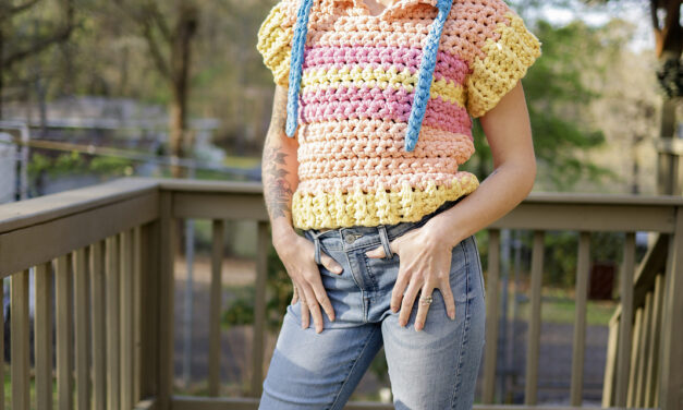 How Adorable Is This Simple Chunky Summer Tee Pattern? Size Inclusive and Great For Beginners!