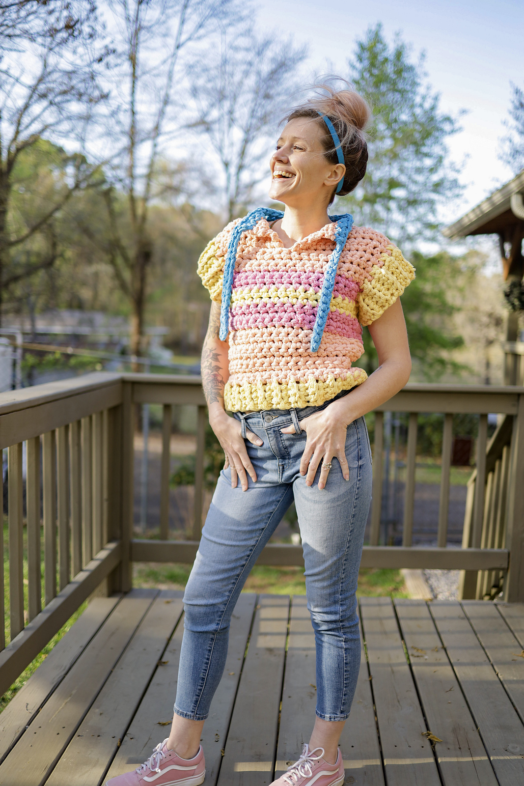 How Adorable Is This Simple Chunky Summer Tee Pattern? Size Inclusive and Great For Beginners!