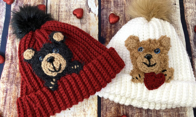 Crochet An Adorable 3D Teddy Bear Beanie With This Free Pattern