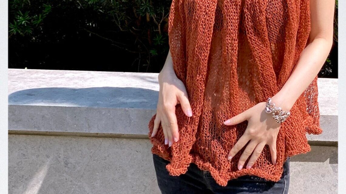 Knit a Flowing ‘Kala Top’ Tunic Designed By Mingbi Luo