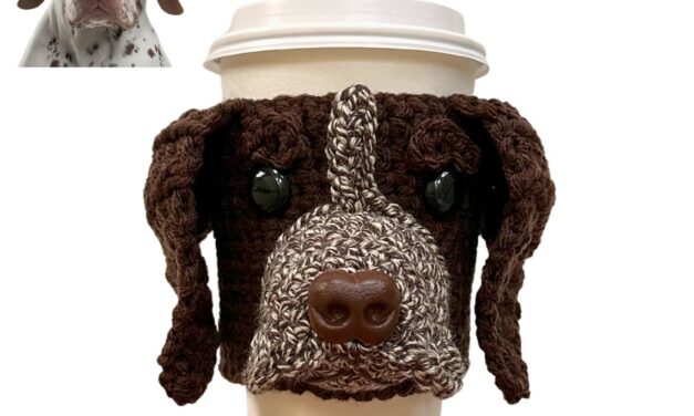 Need a Unique Gift? Crochet a German Shorthaired Pointer Cup Holder!