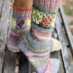 Knit a Pair of Gorgeous ‘Grannies-in-a-Row Socks’ … Embellished With Crochet!