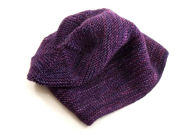 Say Hello To This Goregous Garter Stitch Slouchy Hat