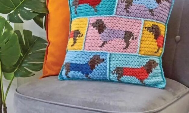 Hello Sausage! Dachshunds Make Great Pets & They’re Cute On Crochet Cushions … Yes, There’s A Pattern!