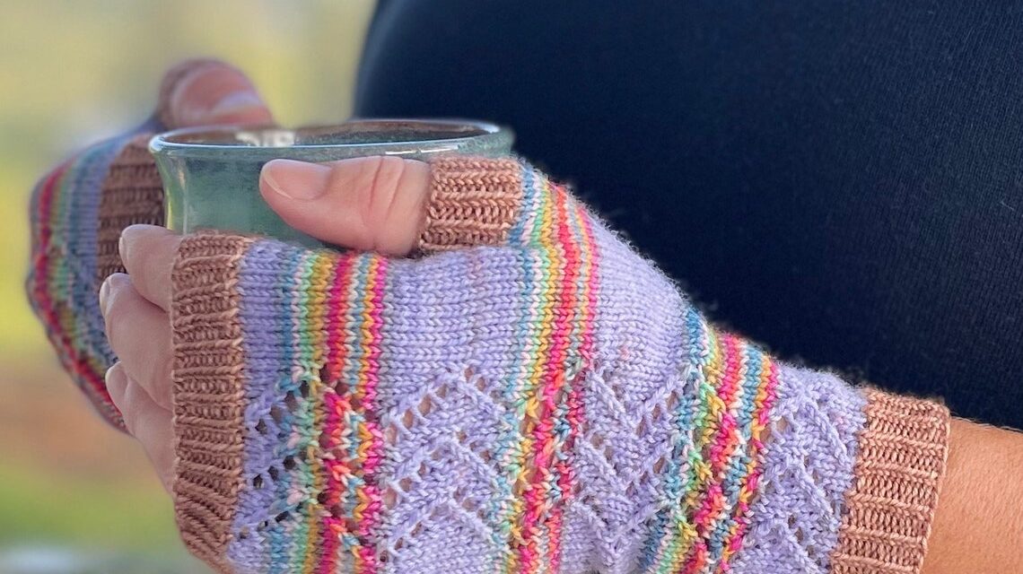 Make Bold Choices With Color When You Knit A Pair Of Echo Lodge Mitts OR Socks!