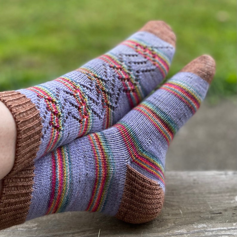 Make Bold Choices With Color When You Knit A Pair Of Echo Lodge Mitts OR Socks!