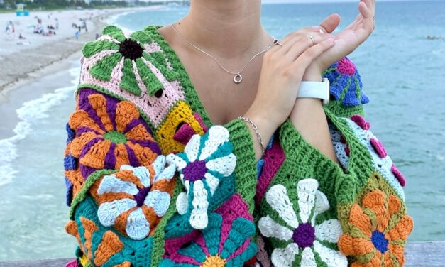 Crochet a Radiant Daisy Sweater Designed By Tania Skalozub