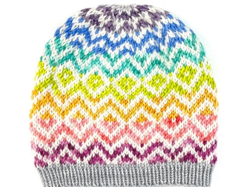Knit a Colorful Kismet Hat Designed By Shaina Bilow