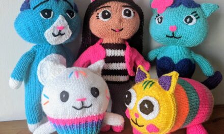 Colorful Knit Patterns Inspired By Gabby’s Dollhouse