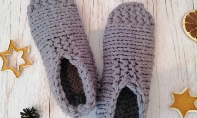 Move Over Sweater Weather … How About Knitting A Pair Of These Cozy Slippers!