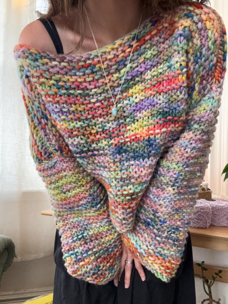 Knit This Easy 'My First Sweater' Designed by Amy Hymer of Knit Folk