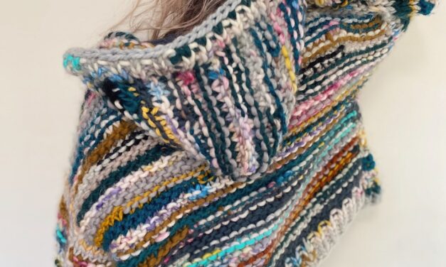 Knit a Scrap Heap Hoodie … Great Beginner Pattern!