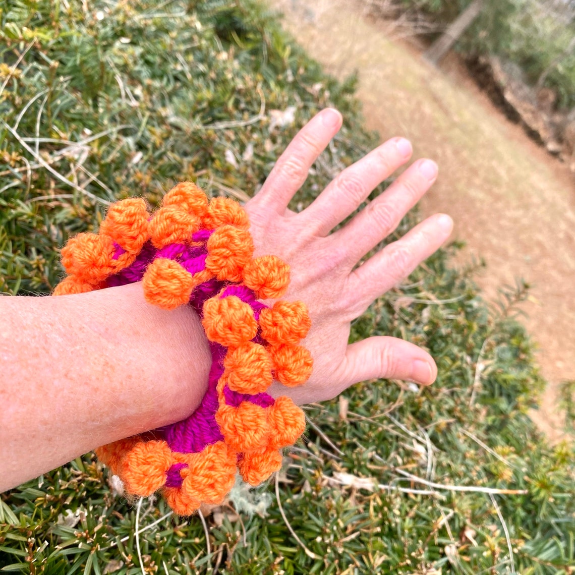 Crochet a Unique Hair Scrunchie ... Easy To Make and Looks Great!