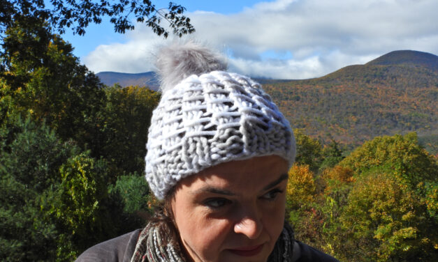 Easy Loose-Knit Slip Stitch Beanie Pattern For Knitters – Less Than One Hour To Make!