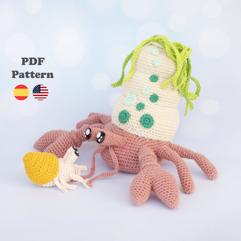 Awesome Amigurumi Alert! Crochet a Hermit Crab Mom & Her Babies