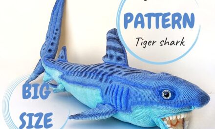 This Formidable Tiger Shark Amigurumi Pattern From Tricks Of The Crochet Is Fin-tastically Fierce!
