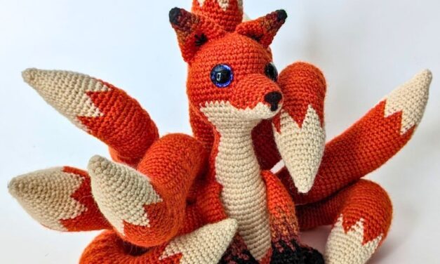 Meet Freya The Crochet Fox Amigurumi … The Number Of Tails Is Up To You!