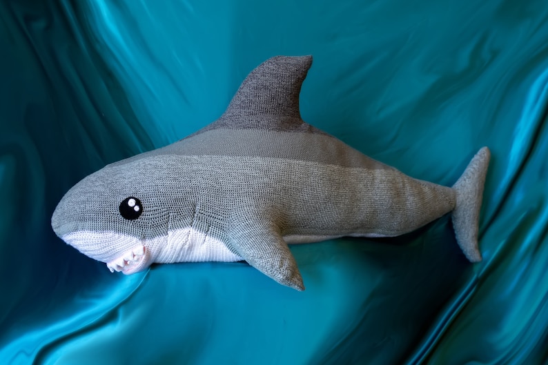 Crochet Your Own Leroy The Great White Shark ... He's Nearly Six Feet of Crocheted Awesomeness!