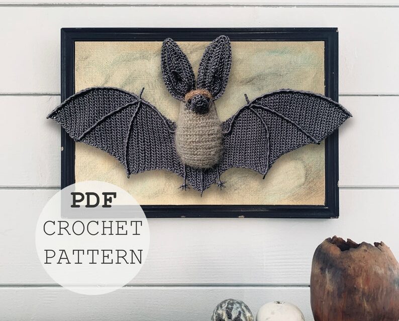 Vanessa Mooncie’s Long-Eared Bat With Open Wings is Magic … Yes, There’s a Pattern!