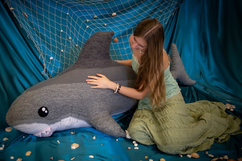 Crochet Your Own Leroy The Great White Shark ... He's Nearly Six Feet of Crocheted Awesomeness!