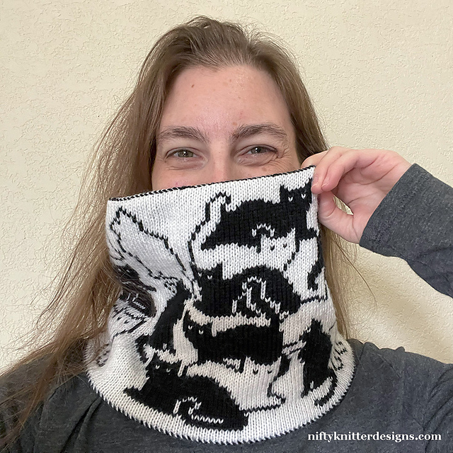 Every Day Can Be Caturday When You Knit This Cute 'Herding Cats Cowl' Designed By Lisa Hannan Fox