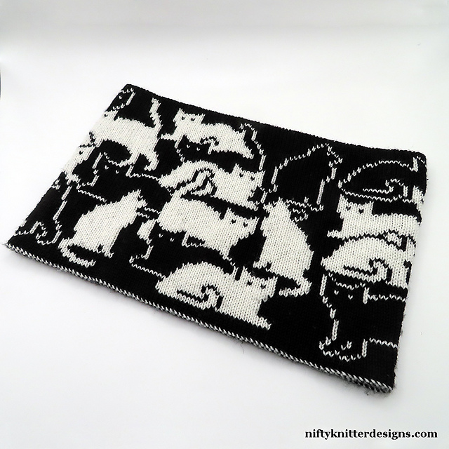 Every Day Can Be Caturday When You Knit This Cute 'Herding Cats Cowl' Designed By Lisa Hannan Fox