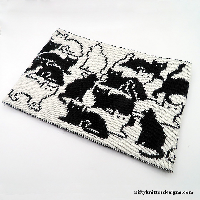 Every Day Can Be Caturday When You Knit This Cute 'Herding Cats Cowl' Designed By Lisa Hannan Fox
