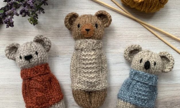 Knit a Trio of Pocket Buddies Featuring Bears, Including a Cute Koala!