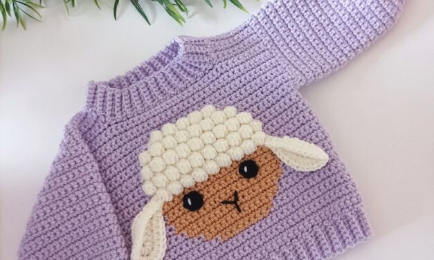 Special For Tiny Tots to Tweens: Pattern To Crochet a Playful Little Lamb Jumper