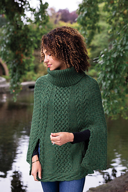 From Ireland With Love: Knit This Stunning Celtic-Inspired Nuallan Cape Designed By Jen Phillips