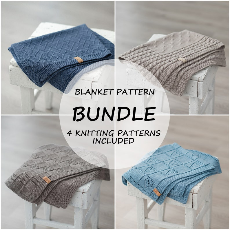 knit baby blanket patterns designed by Kristina of Yarn Sonata