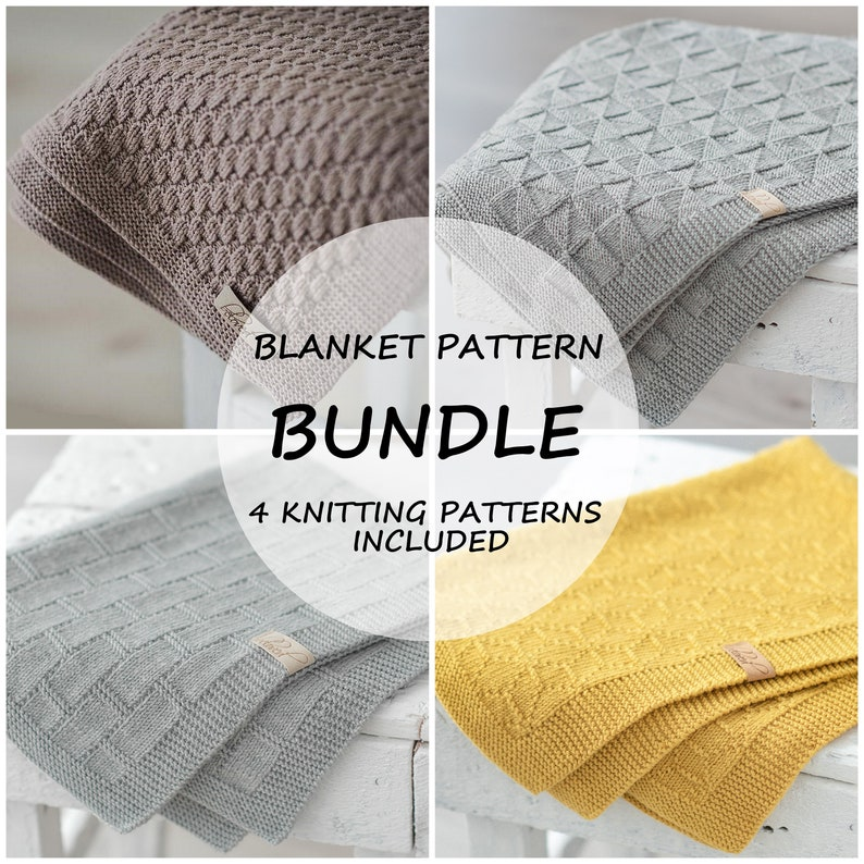 knit baby blanket patterns designed by Kristina of Yarn Sonata