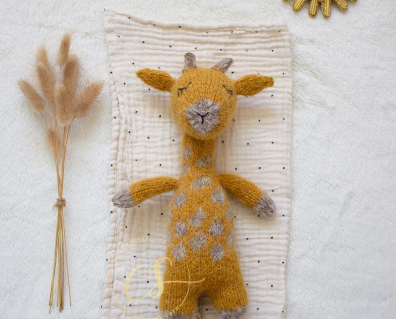 Handcrafted Joy: Cuddly Knit Giraffe Softie Pattern for Nursery Decor and Baby Gifts