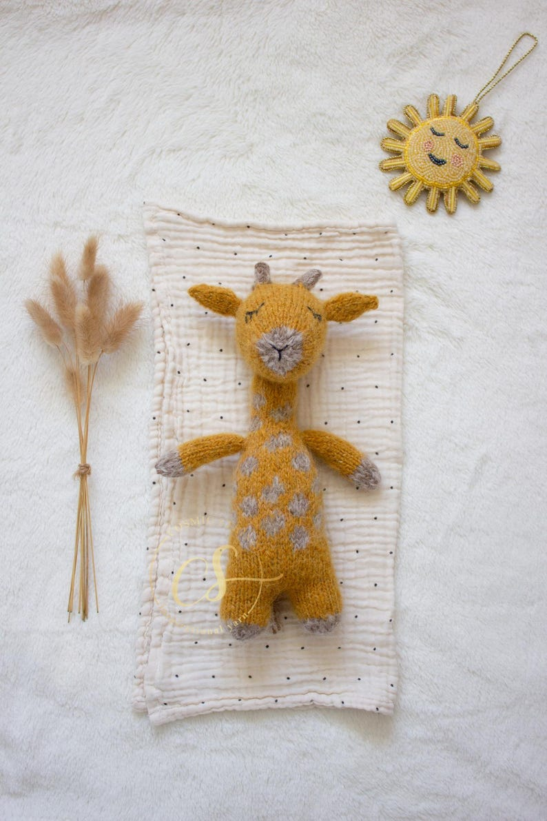 Handcrafted Joy: Cuddly Knit Giraffe Softie Pattern for Nursery Decor and Baby Gifts