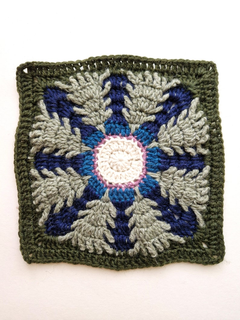 Crochet a Forest Under Moonlight – Granny Square Pattern By Merry Mandrake