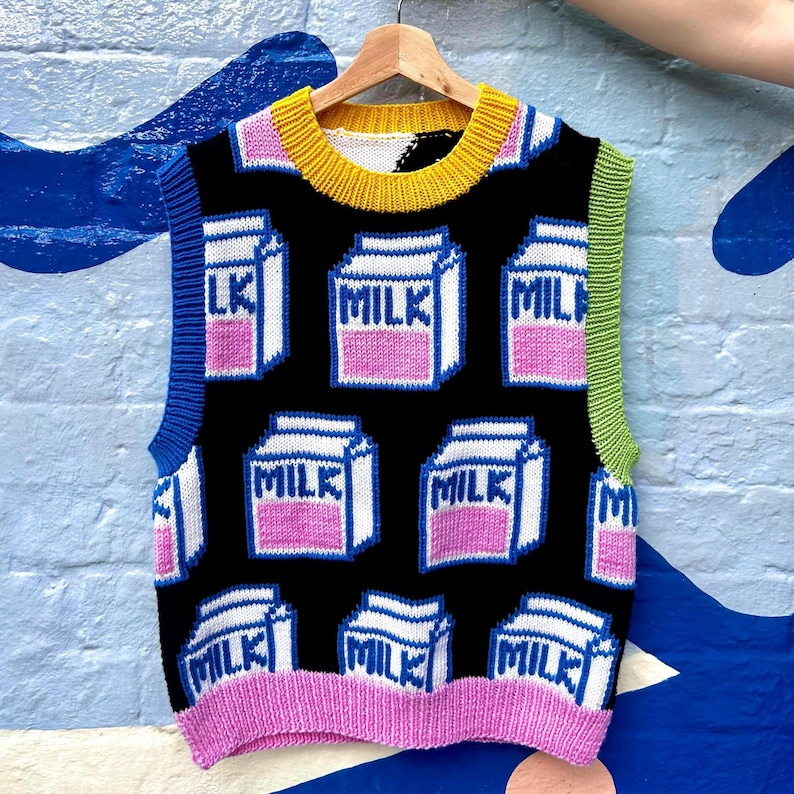 knitting vest patterns designed by Yolanda Caceres of Knit Knit Goose #knitting