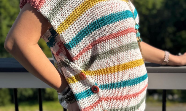 Knit A Happy Shiny Stripes Summer Top – There’s Still Time!