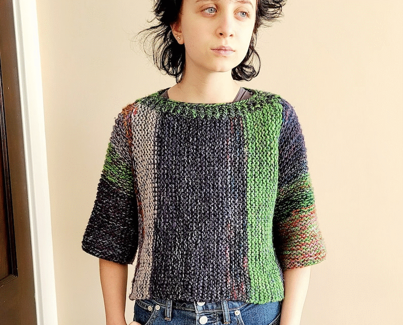 Simple Knit ‘Lemon Squeezy Sweater’ Pattern – Simple To Adapt For All Sizes – Great Beginner Project