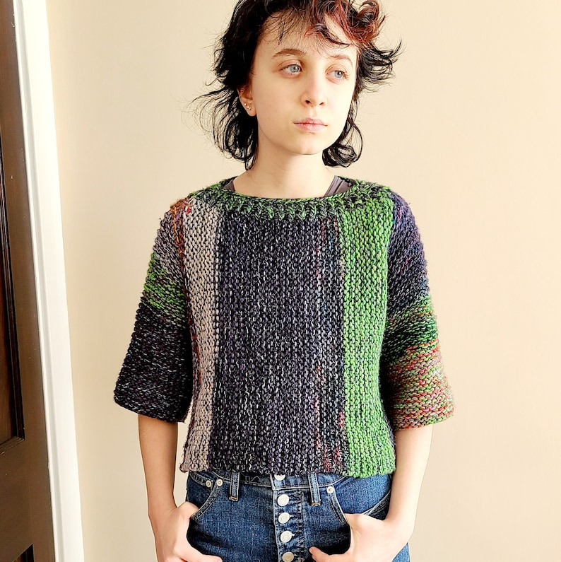 Simple Knit 'Lemon Squeezy Sweater' Pattern – Simple To Adapt For All Sizes – Great Beginner Project
