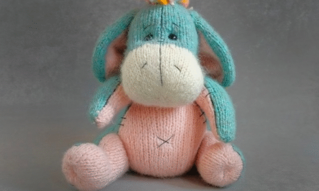 How Adorable Is This Sweet Knitted Donkey Plushie?