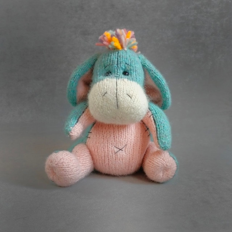 How Adorable Is This Sweet Knitted Donkey Plushie? 